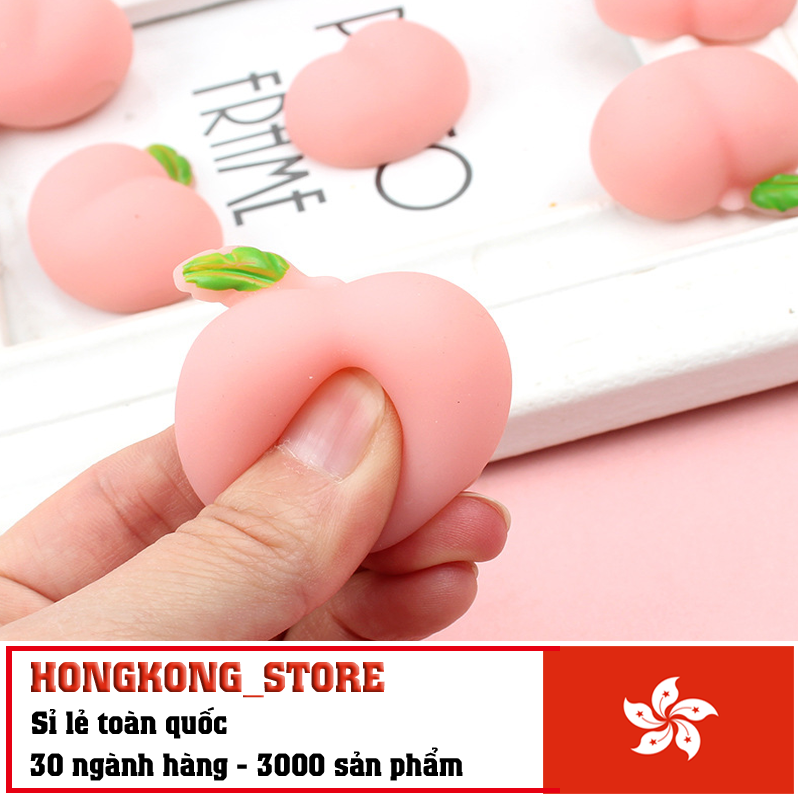 [COMBO 3 Sản Phẩm] Đồ chơi thư giãn hình trái đào mềm mại giảm căng thẳng vui nhộn