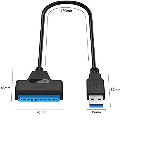 Usb 3.0 sata cáp sata to usb adapter 2.5 inch 22 pin ssd sata