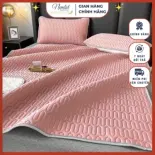 ????Siêu Mát_Chiếu Điều Hòa Cao Su Non 5D Dày Đẹp, Tặng Kèm 2 Vỏ Gối, Hàng Nhập Loại 1_Nemtot Bedding