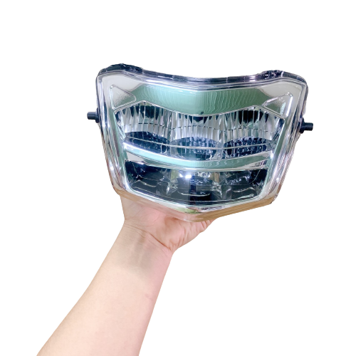 Pha đèn led 2 tầng wave rs màu đen / alpha -wave 50cc -s 100 -110 - wave a 2006- 2022-siêu sáng