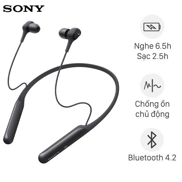 Tai nghe bluetooth sony wi c600n chống ồn - hàng chính hãng