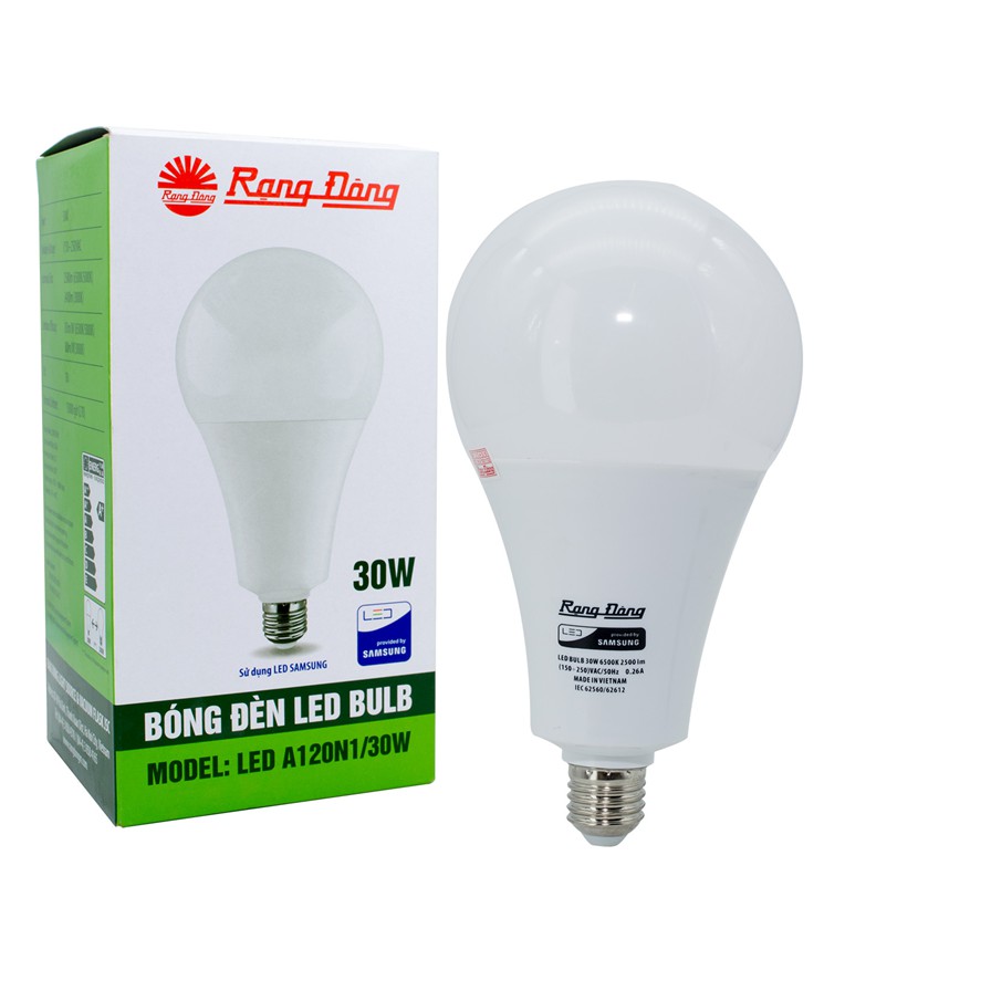 Bóng đèn led bulb 30w rạng đông - samsung chipled