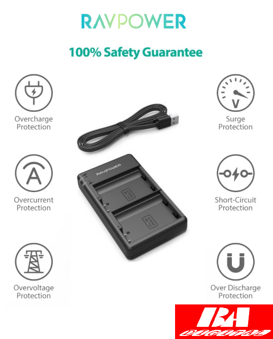 Dock sạc fujifilm np-w126s - ravpower cho fujifilm finepix, x-a5, x-h1, x-a10, x100f, x-t10, x-t20, x-pro1, x-pro2, 30exr, hs33exr, hs35exr, hs50exr, x-a1, x-a2, x-a3, x-e1, x-e2, x-e2s, x-m1, x-t1, x-t2,......