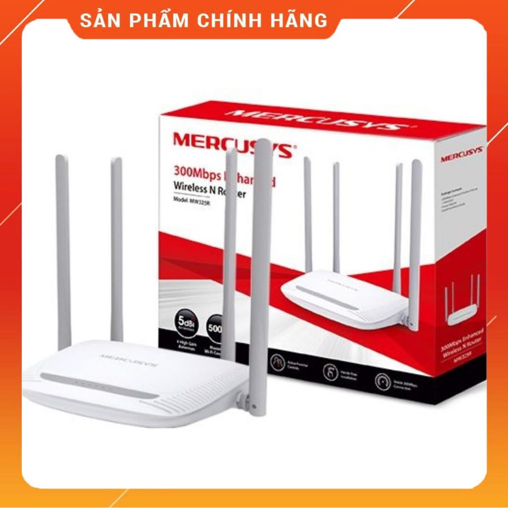 Bộ phát wifi 4 râu mercusys mw325r 300mbps cực khỏe