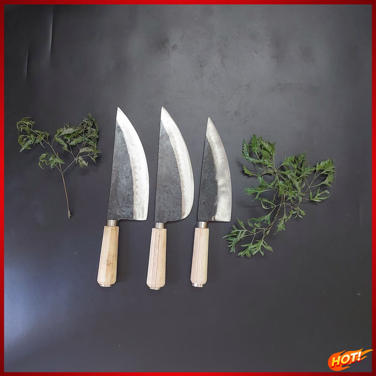 Dao lọc thịt nhà bếp thép nhíp rèn thủ công