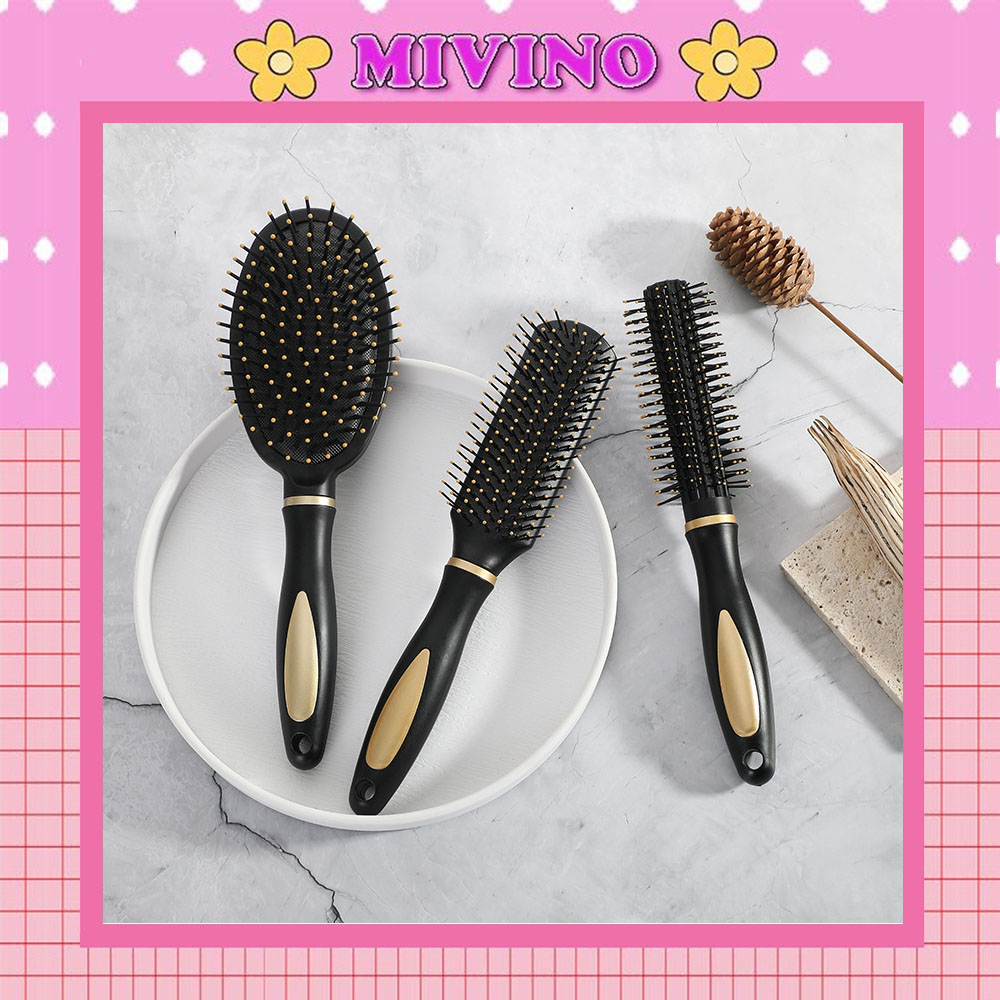 Lược Mivino lược chải tóc massage da đầu lược gỡ rối tạo kiểu cao cấp LC05