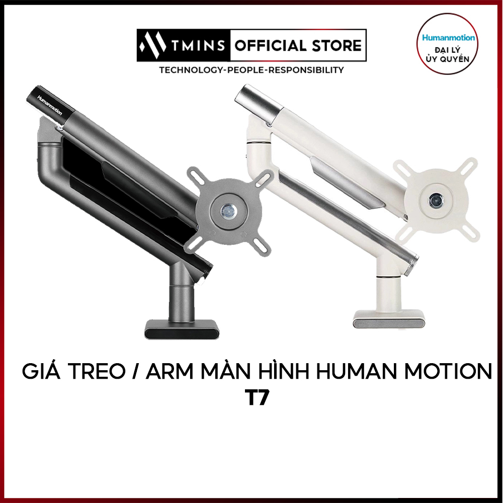 ARM / Giá đỡ HumanMotion T7 Xoay 360 độ chất liệu kim loại - Hàng Chính Hãng - Bảo hành 2 năm
