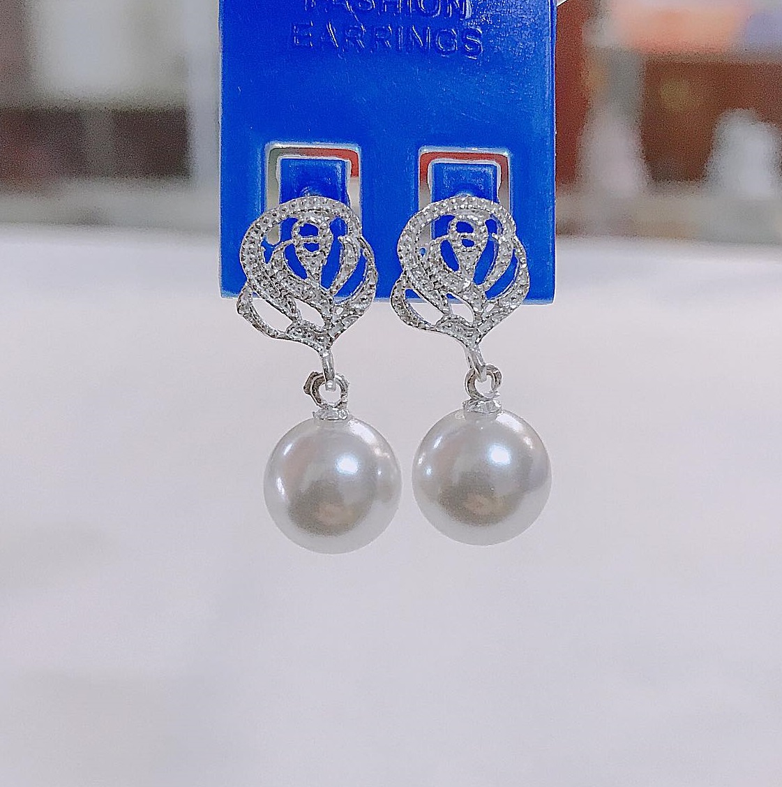 Bông tai bạc ta cao cấp MS04d
