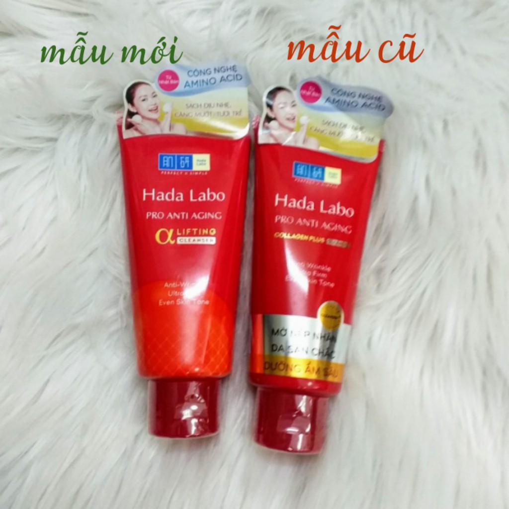Kem rửa mặt dưỡng chuyên biệt Hada Labo Pro Anti Aging 80g (đỏ)
