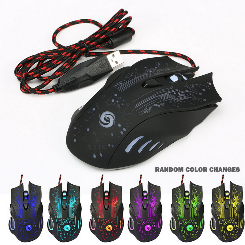 Chuột chơi game tenda 3200dpi | chuột quang chơi game có dây usb 6d | chuột dành cho game thủ chuyên nghiệp thương hiệu lazmall giá thấp chất lượng cao