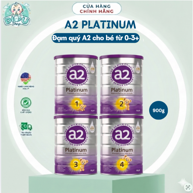 900gr Sữa bột đạm A2 Platinum giúp cho Bé phát triển toàn diện