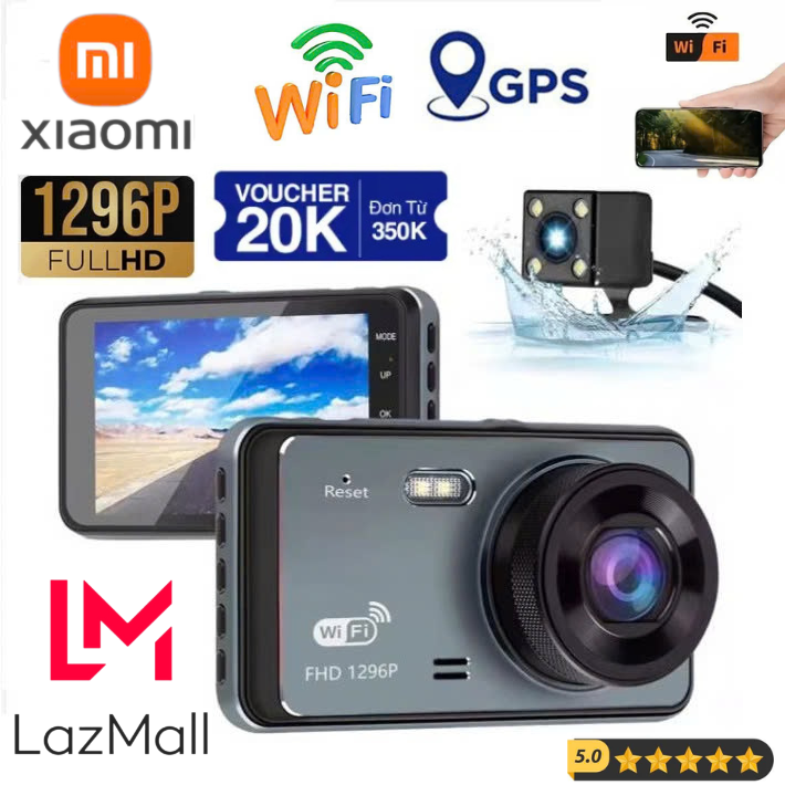 DEAL SỐC ! Săn Hàng Xiaomi Chính Hãng Hôm Nay Trọn Bộ Camera Hành Trình ô Tô Xem Trên Điện Thoại ,Bộ Camera Trước Sau Dual Lens Cao Cấp V95 Màn Hình Cảm Ứng Full HD 1296P Siêu Nét (XEM QUA ĐIỆN THOẠI TRÊN APP VIIDURE) Màn Hình 4 Icnh 1920*1080P 30FPS