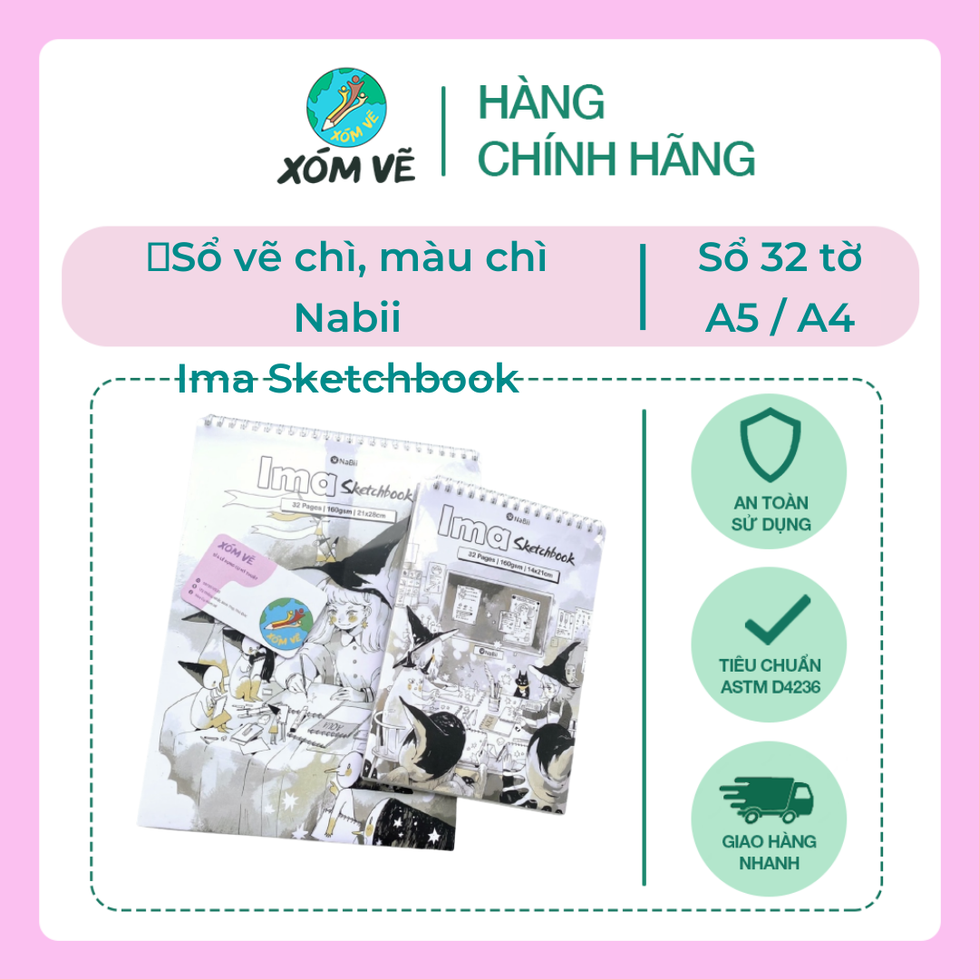 Sổ Nabii Ima Sketchbook 160gms