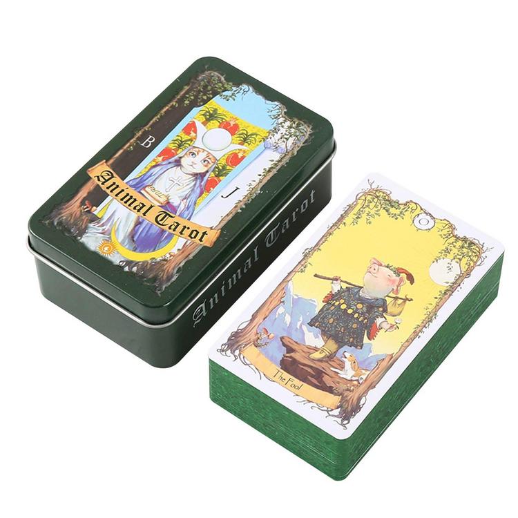 Tarot Cards Animal-Theme Portable Psychological Oracle Deck Prophecys