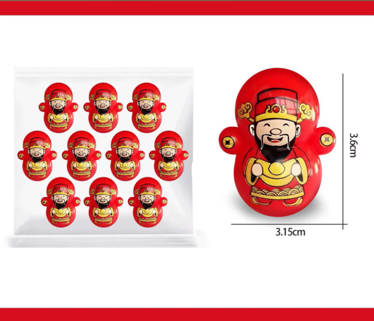 Đồ chơi trẻ em lật đật thần tài chúc tết mini