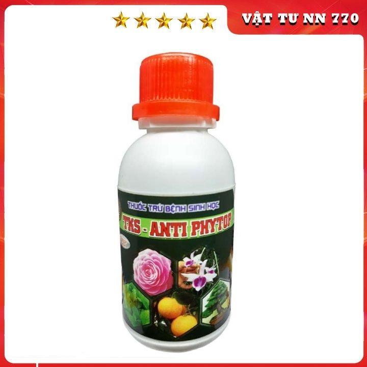 TKS - ANTIPHYTOP - Chai 100 ml - Thuốc Trừ Bệnh Sinh Học - Phòng Ngừa Hiệu Quả Các Bệnh Sương Mai, Thán Thư, Phấn Trắng, Rỉ Sắt, Thối Lỡ Cổ Rễ Trên Hoa, Cây Cảnh, Rau Màu, Cây Ăn Trái. Tăng Sức Đề Kháng Cho Cây, Diệt Khuẩn.