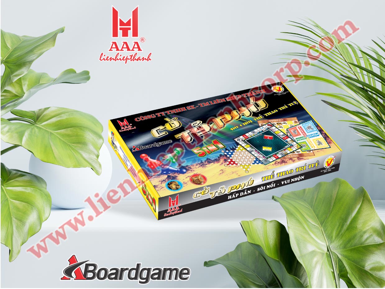 Cờ tỷ phú hộp giấy lớn 5 trong 1