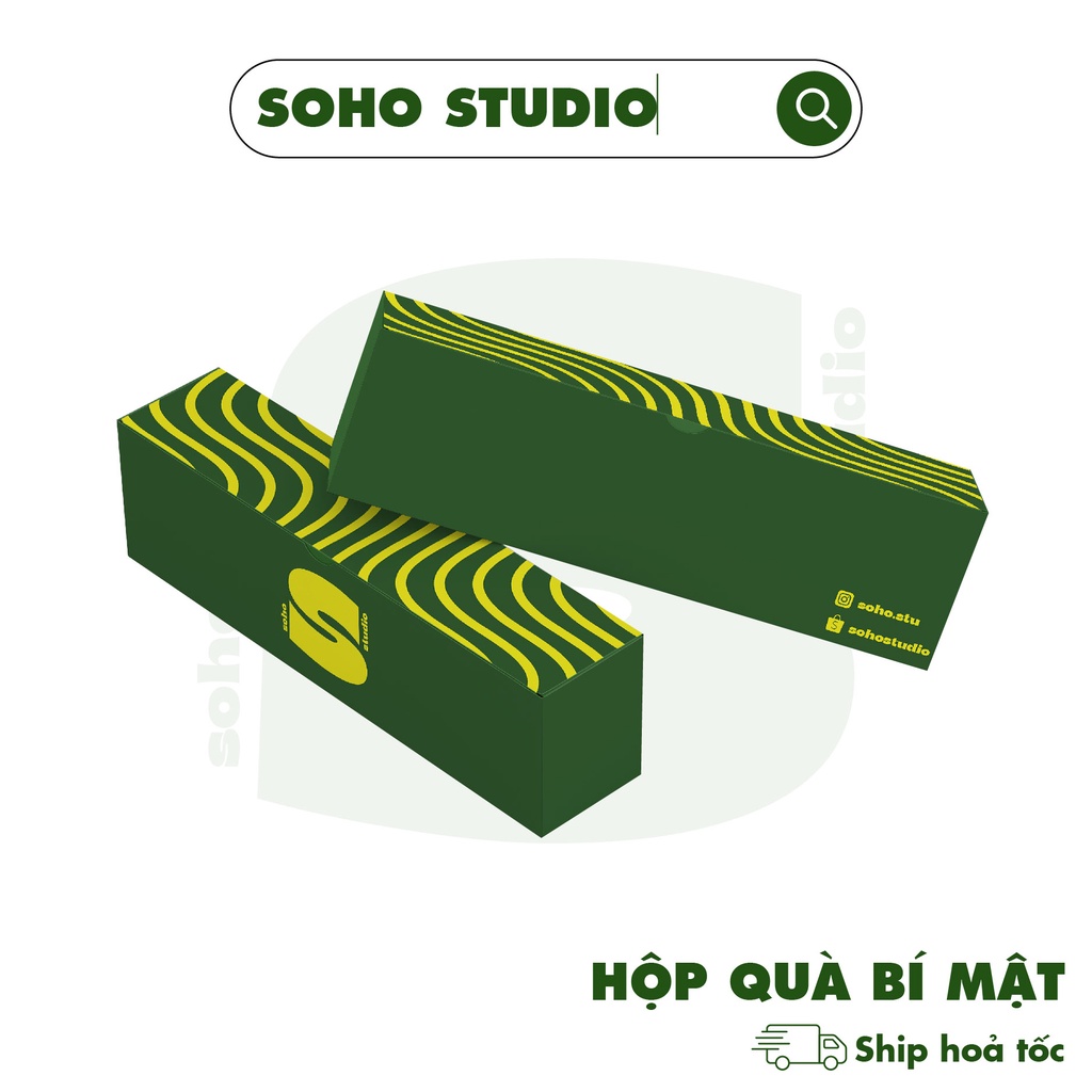 Hộp quà may mắn soho studio kính râm cận thời trang ngẫu nhiên tùy chọn gọng tròn, vuông, chữ nhật, mắt mèo đen ngầu