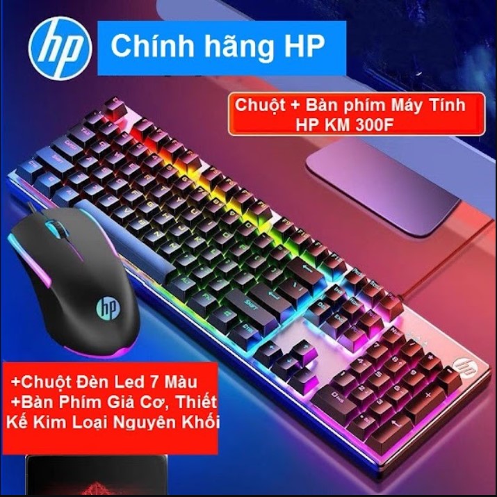 Bàn phím Gaming | bàn phím chơi game mượt,Combo Bộ phím và chuột HP KM300F chuyên game - Chính Hãng led đa màu Cho Văn Phòng Máy Tính Gia Đình Độ nhạy cao thiết kế bắt mắt