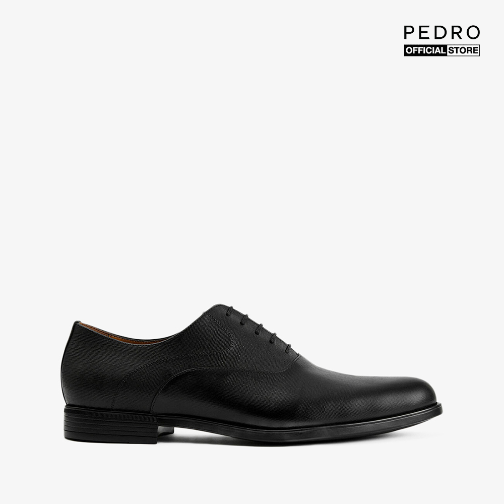 PEDRO - Giày oxford nam mũi nhọn Textured Leather PM1-46380029-01
