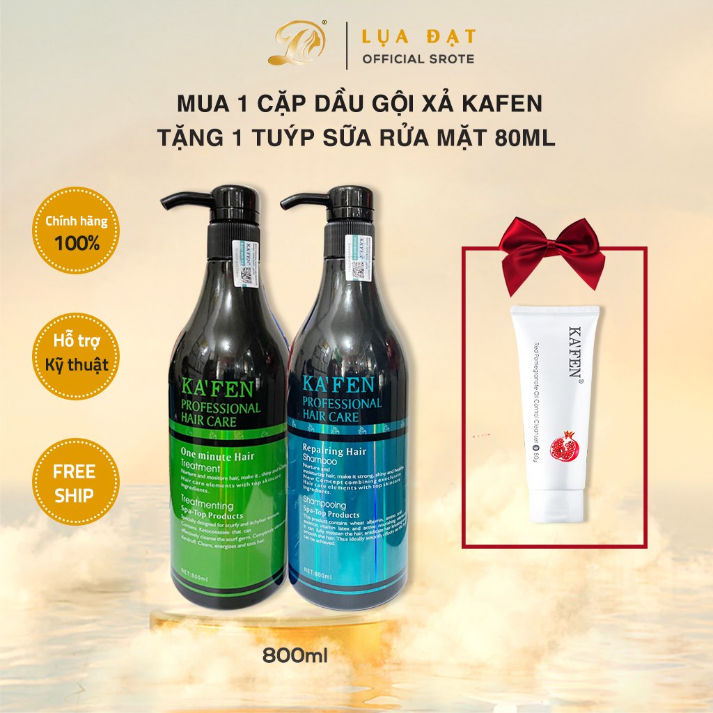 Dầu cặp kafen xanh chính hãng siêu mềm mượt 800ml-giá sỉ salon tóc