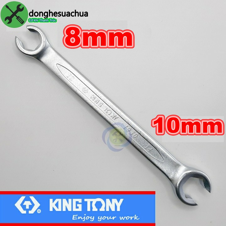 Cờ lê mở ống dầu 08mm -10mm kingtony 19300810 loại hai đầu