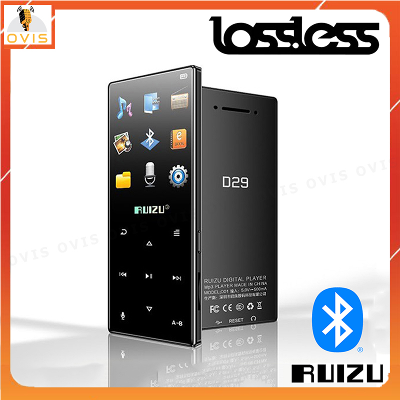 Ruizu d29 - máy nghe nhạc lossless, bluetooth 5.2