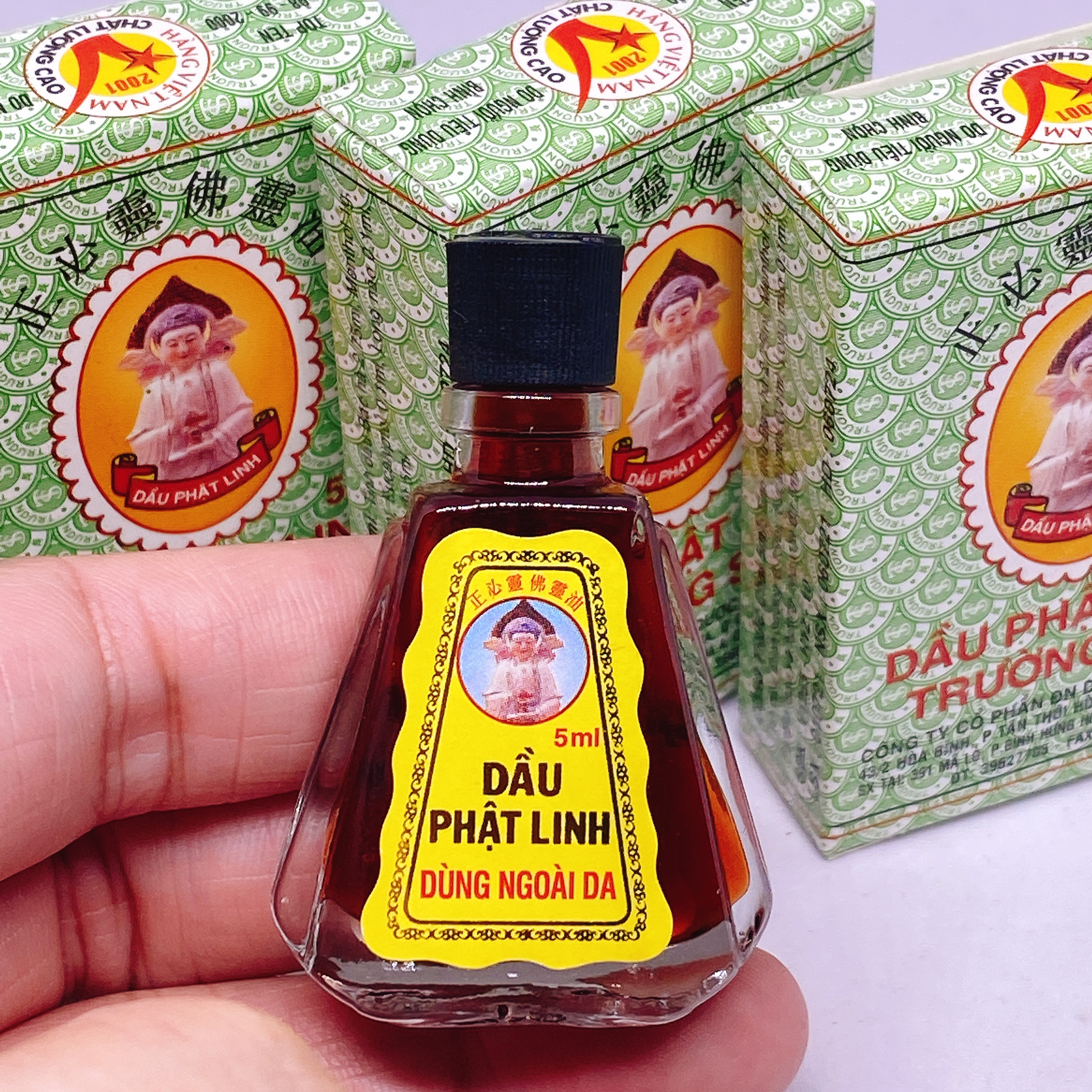 Dầu Gió Phật Linh Trường Sơn Loại Lớn 5ml - Tinh dầu tắm