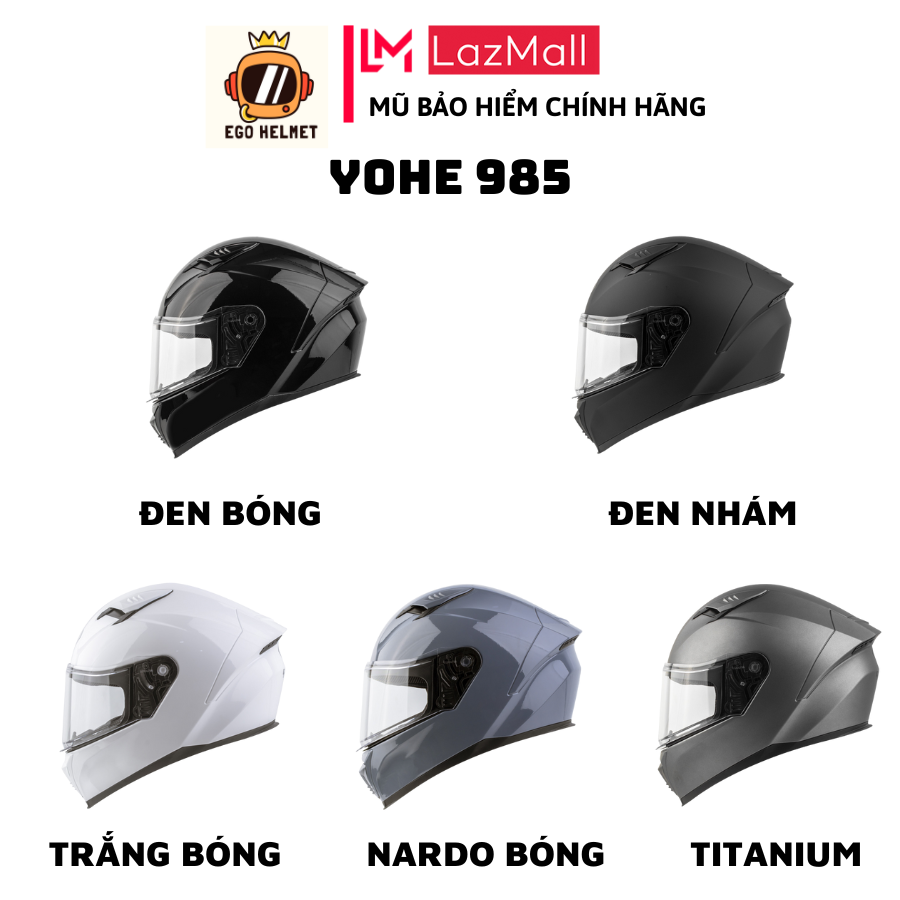 Mũ Bảo Hiểm Fullface Yohe 985 Chính Hãng - EGO HELMET STORE