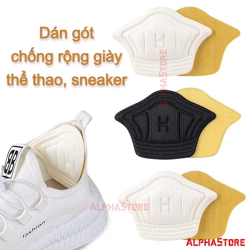 Miếng dán gót giày chống rộng, chống nhấc gót chuyên cho giày thể thao, sneaker, giày vải - cặp miếng dán chống nhấc gót