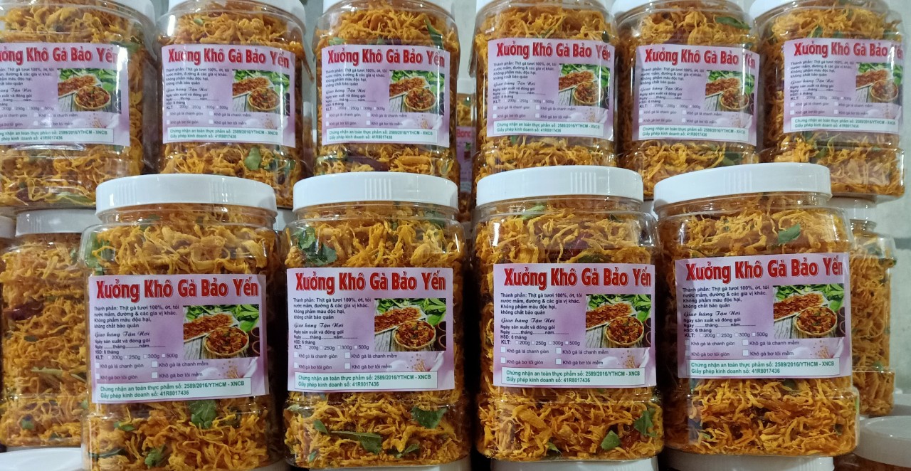 [HCM]500g khô gà lá chanh