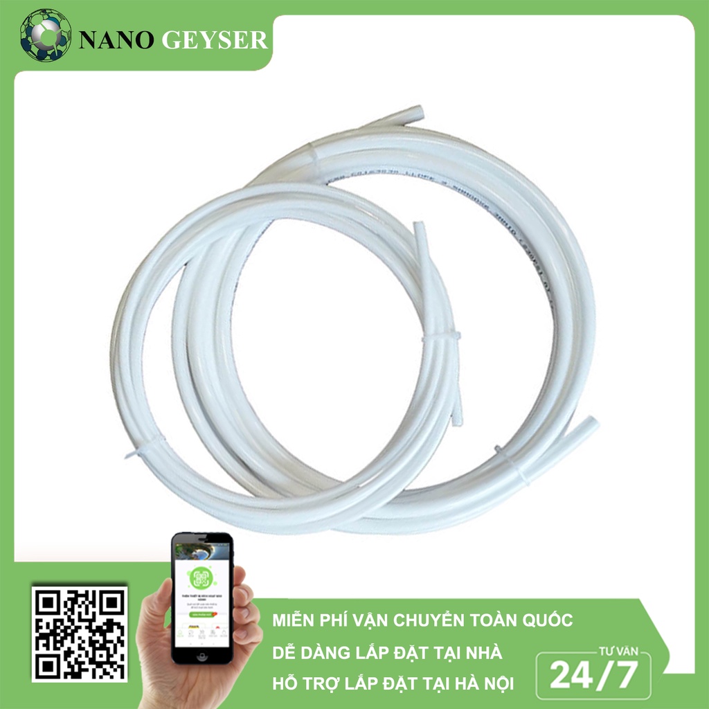 Dây cấp và dây thải máy lọc nước, Dây phi 10 và phi 6, Giá 1 mét