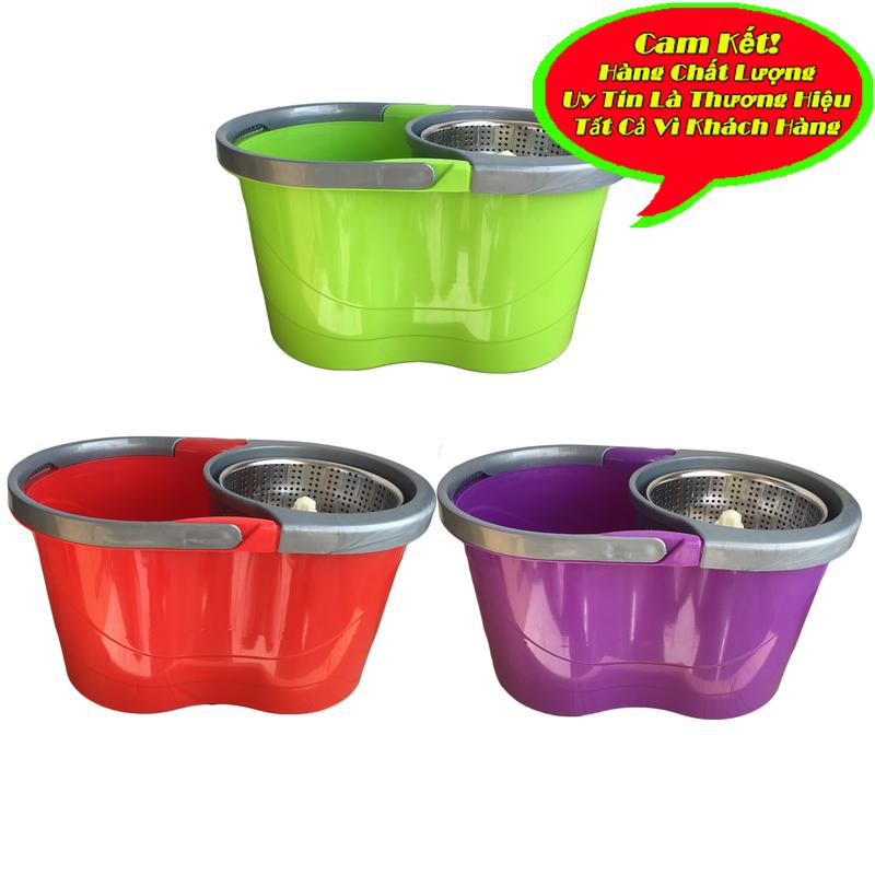 Bộ lau nhà xoay tay 360 inox