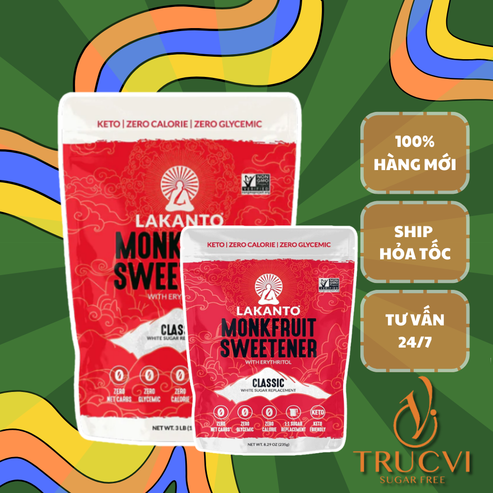 Đường ăn kiêng La Hán Quả Trắng Lakanto monfruit