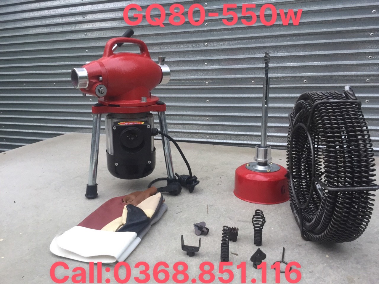 Máy thông cống gq80 công suất 550w hãy gọi điện để được shop tư vấn : 0368.851.116
