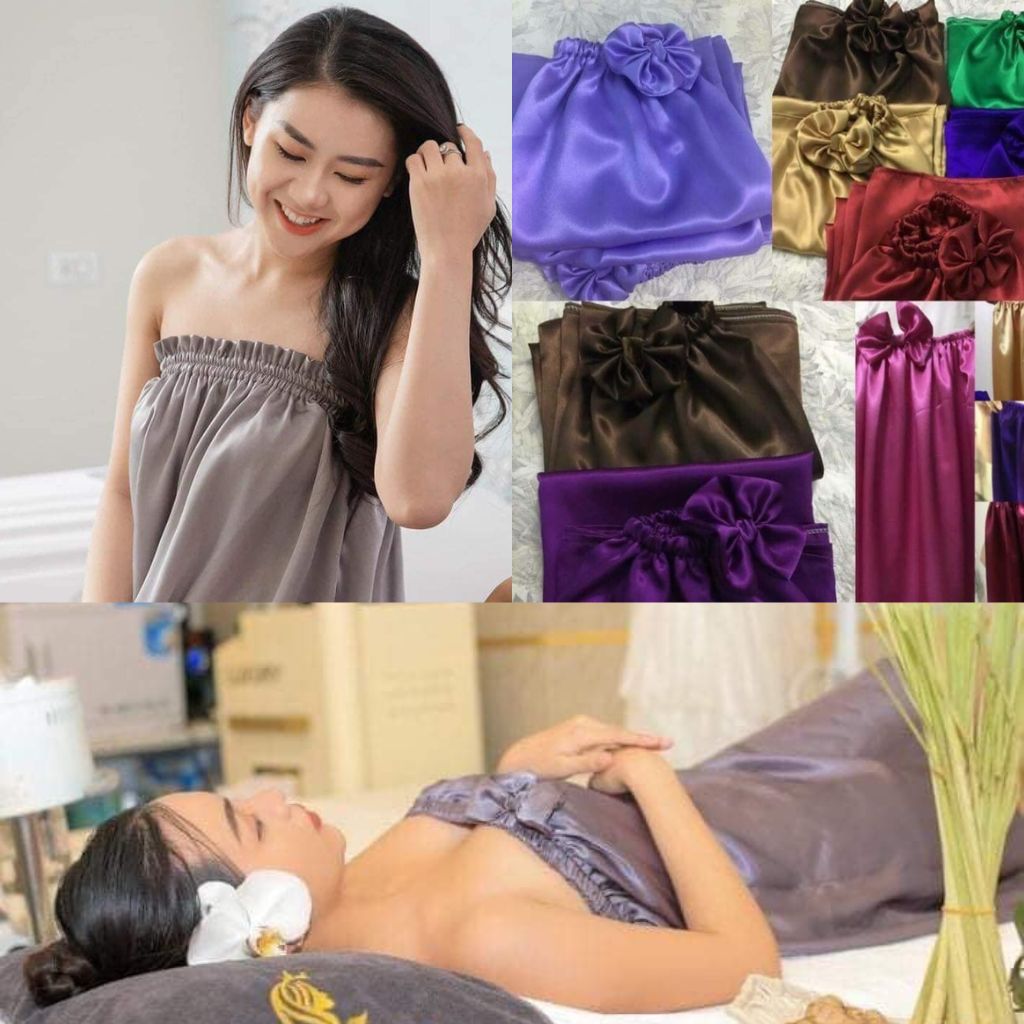 Váy quây massage, đầm mặc cho khách spa và làm đẹp