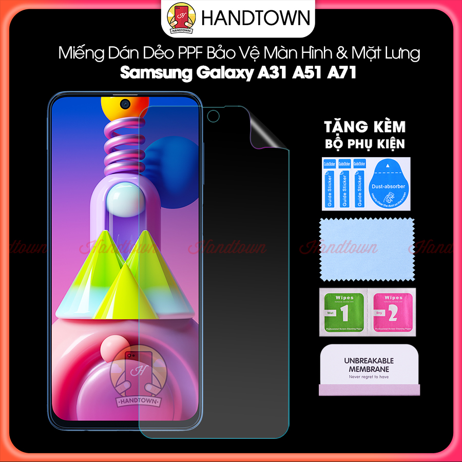 Miếng Dán PPF Xiaomi Poco X3 GT F3 NFC M3 F2 Pro 5G Dẻo Chống Xước Chống Nước Chống Vân Phục Hồi Bảo Vệ Màn Hình Và Mặt Lưng Máy Cao Cấp Handtown