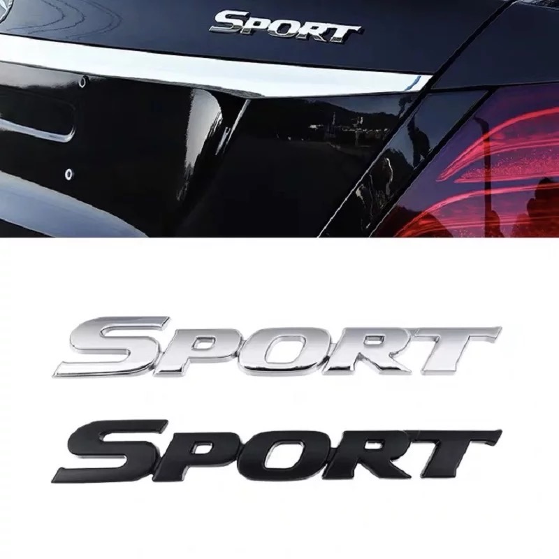 [HCM]Tem decal chữ kim loại Sport dán xe ô tô