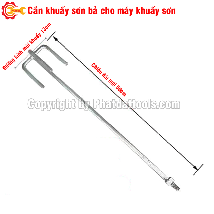 Cần khuấy sơn bả cho máy khuấy sơn chuyên dụng-Mũi khuấy sơn