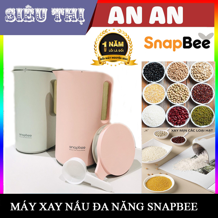 Máy làm sữa hạt đa năng SnapBee sữa đậu nành xay sinh tô nấu cháo 200W nhỏ gọn mạnh mẽ dễ vệ sinh bảo hành 12 tháng (Lỗi 1 đổi 1)