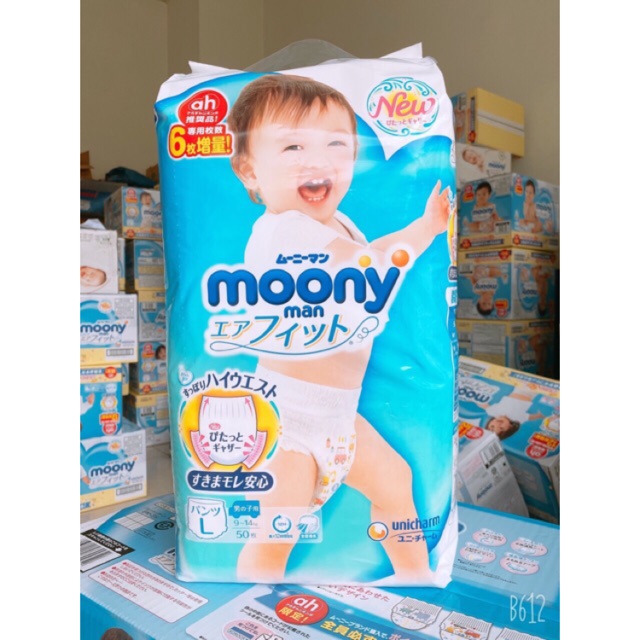 Bỉm Moony Nội Địa Chính Hãng - Bỉm Moony Dán/Quần Đủ Size