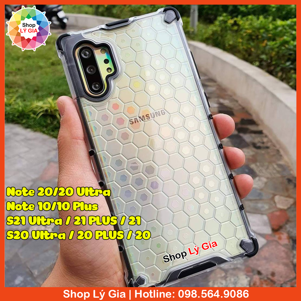 Ốp lưng chống sốc tổ ong cho Galaxy Note 20 Ultra / Note 10 Plus / S21 / S20 /S10