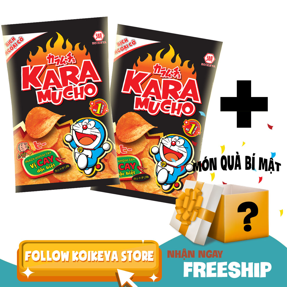 Lốc 2 gói Snack khoai tây Karamucho vị cay đặc biệt 85gr