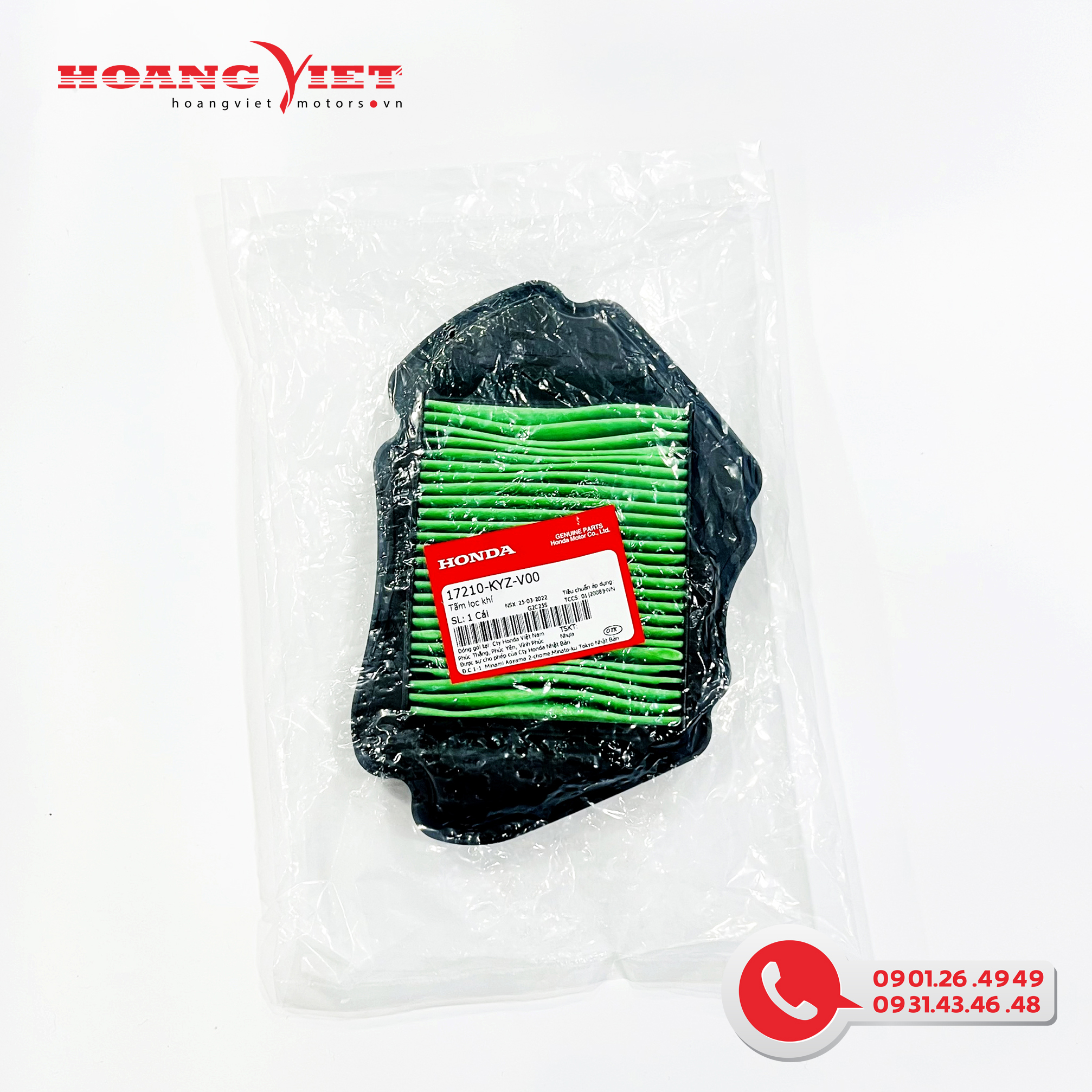 Tấm lọc khí - honda future 125 fi - 17210kyzv00