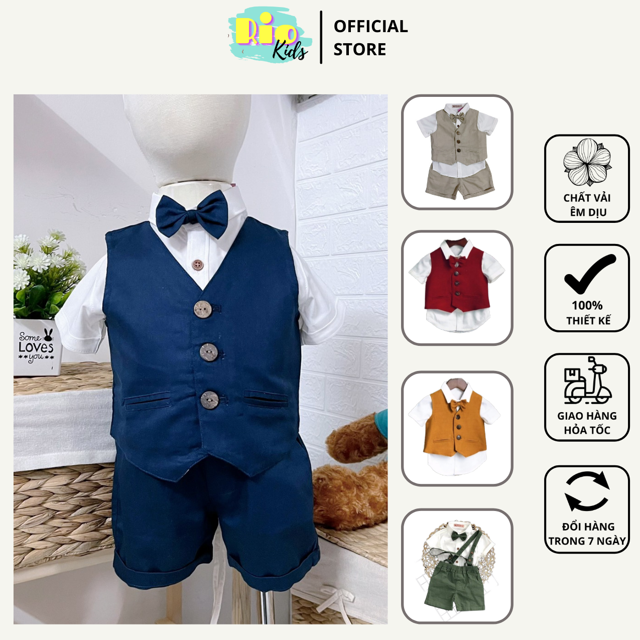 BỘ VEST BÉ TRAI BỘ COMPLET TRẺ EM CATRIO BỘ ĐỒ VEST TRẺ EM CHO BÉ TRAI TỪ 2  tuổi đến 12 tuổi 11KG ĐẾN 50KG THUỘC BST COMPLET VESTON TRẺ EM