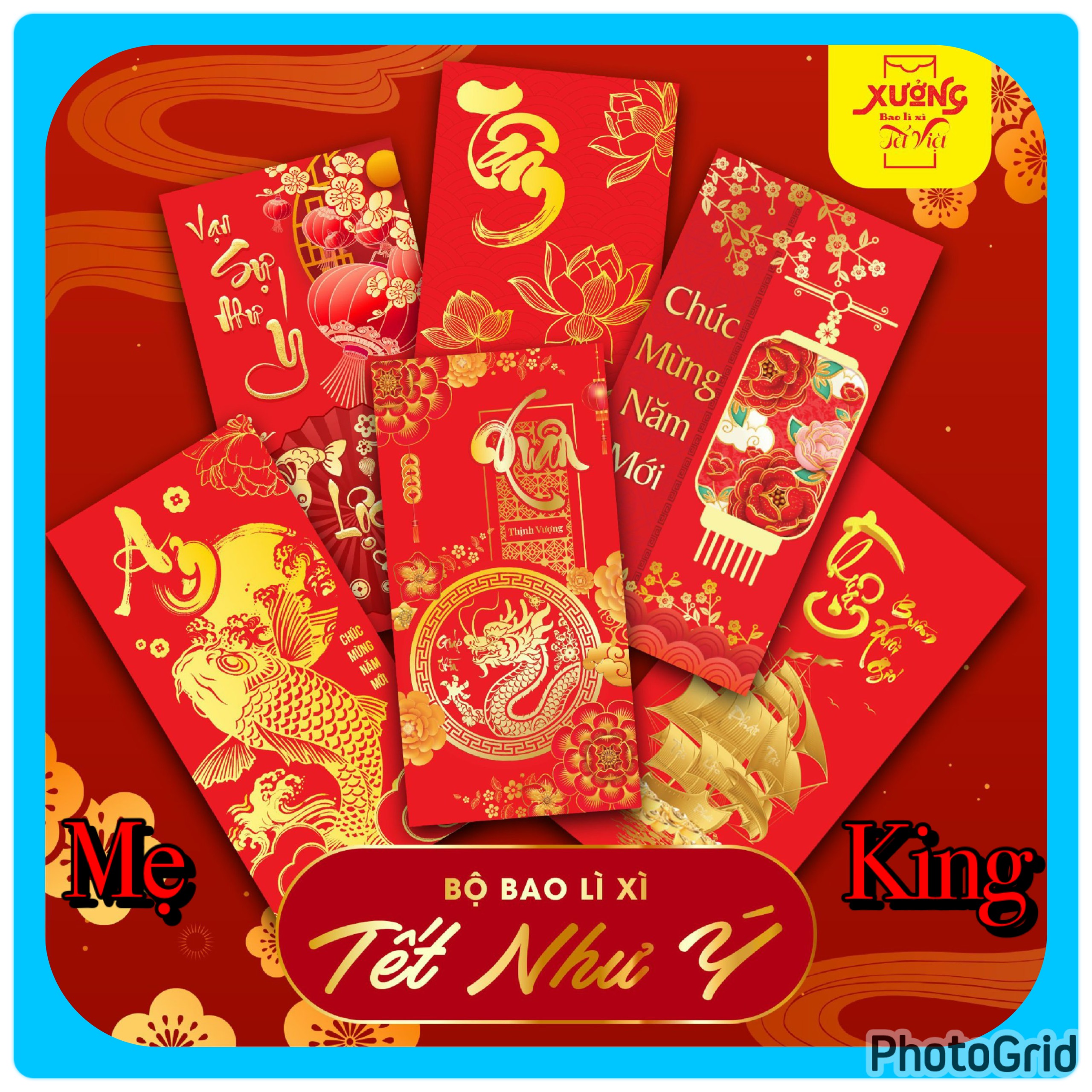 Bao lì xì tết 2024 - bao lì xì tết giáp thìn 2024 đẹp giá rẻ