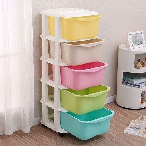 Tủ Đa Sắc 5 Tầng Việt Nhật Có Bánh Xe - Đồ Nội Thất - Nội Thất Trẻ Em - Tủ Quần Áo Trẻ Em - Tủ Đựng, Hộp Lưu Trữ - Kệ Dựng Đồ Đa Năng - Đồ Dùng Gia Đình - Tu Da Nang - Tủ để đồ sơ sinh - Tủ nhựa - COMBO 20 MÓC DÁN
