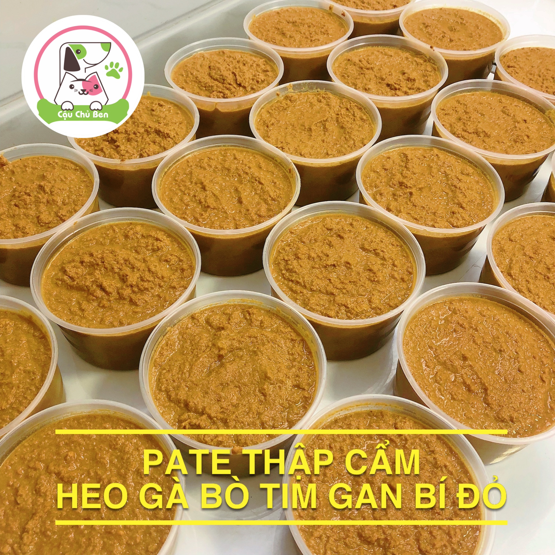PATE THẬP CẨM HEO BÒ GÀ TIM GAN BÍ ĐỎ-Cung Cấp Đầy Đủ Chất Dinh Dưỡng Cho Thú Cưng