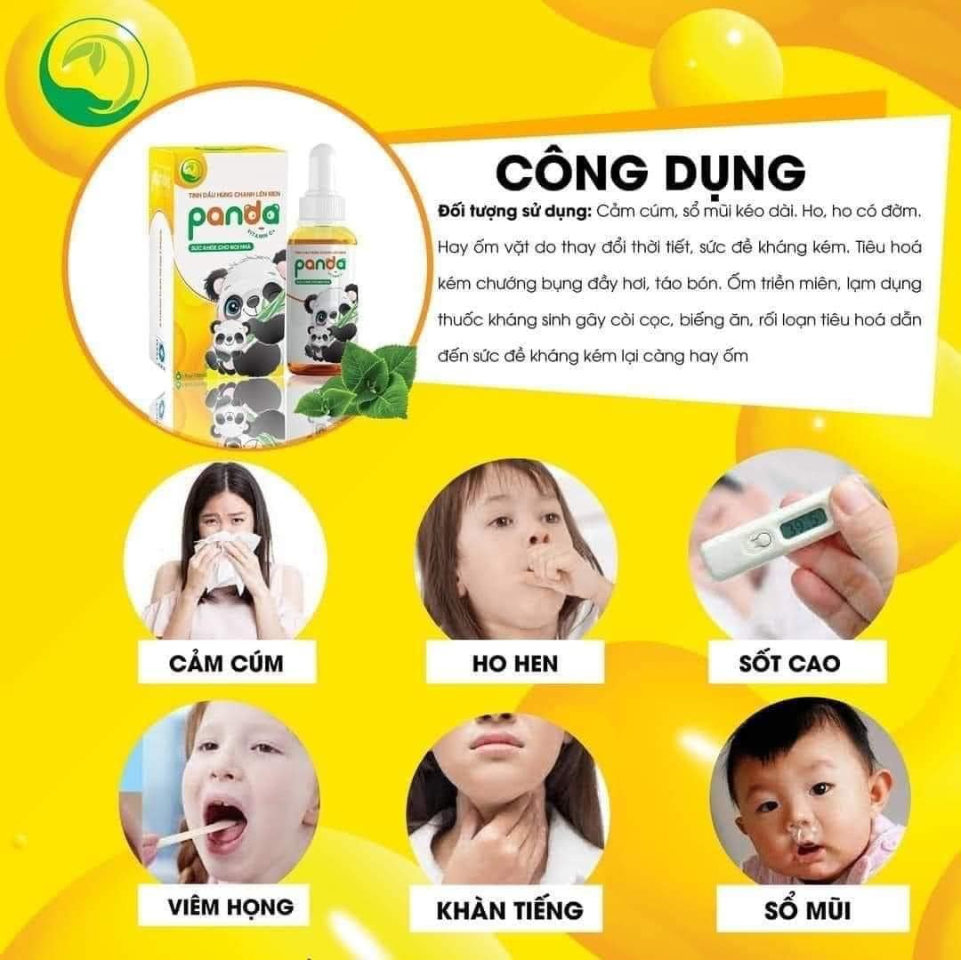 Tinh dầu húng chanh panda thanh mộc hương