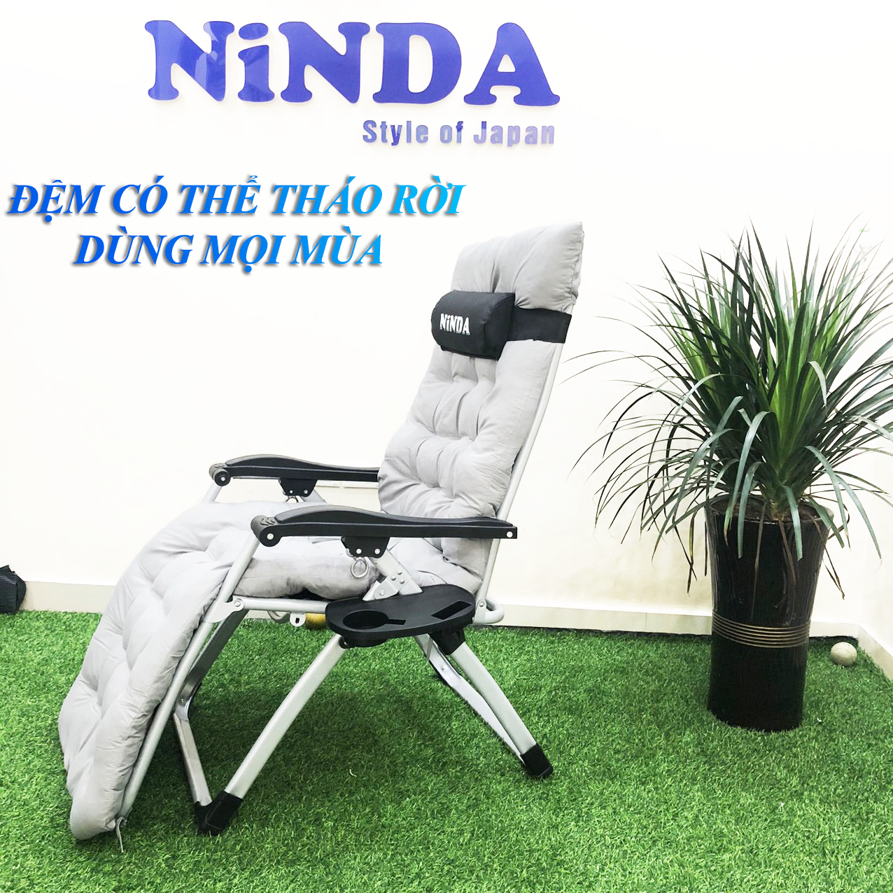 [Bảo Hành 1 năm] Ghế xếp thư giãn NinDa NDG830 gấp gọn  Ghế xếp du lịch có tay vịn  Ghế tựa lưng  ghế gaming  ghế lười